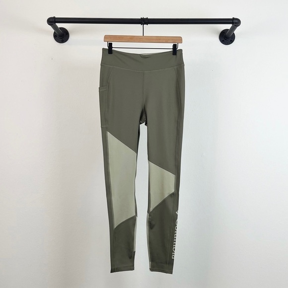 NWT Columbia Lodge Colorblock High Waisted Tights Leggings Green - Picture 7 of 10